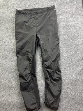 Rossignol Pants Mens Large 35x30 Black Softshell Wind Ski Lined Zip Pockets